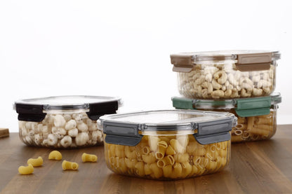 Dimazofly Crystela Food Storage Container for Fridge, BPA Free Airtight Plastic Container for Kitchen - 800ml, Transparent (Pack of 1)
