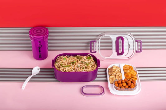 Lunch Box with Bottle Set for School| School Lunch Box for Boys & Girls | Lunch Box Combo With Bottle & Spoon