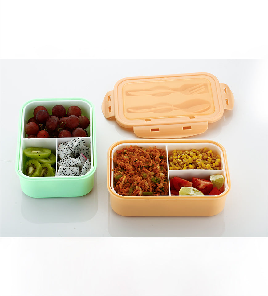 Plastic LunchBox with 2_spoon