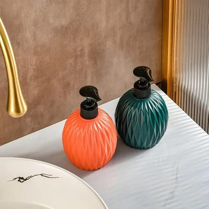 Dimazofly Diamond Soap Dispenser for Kitchen | Soap Dispenser for Bathroom Wash Basin | Handwash Dispenser Bottle | Liquid Soap Holder | Durable Ceramic