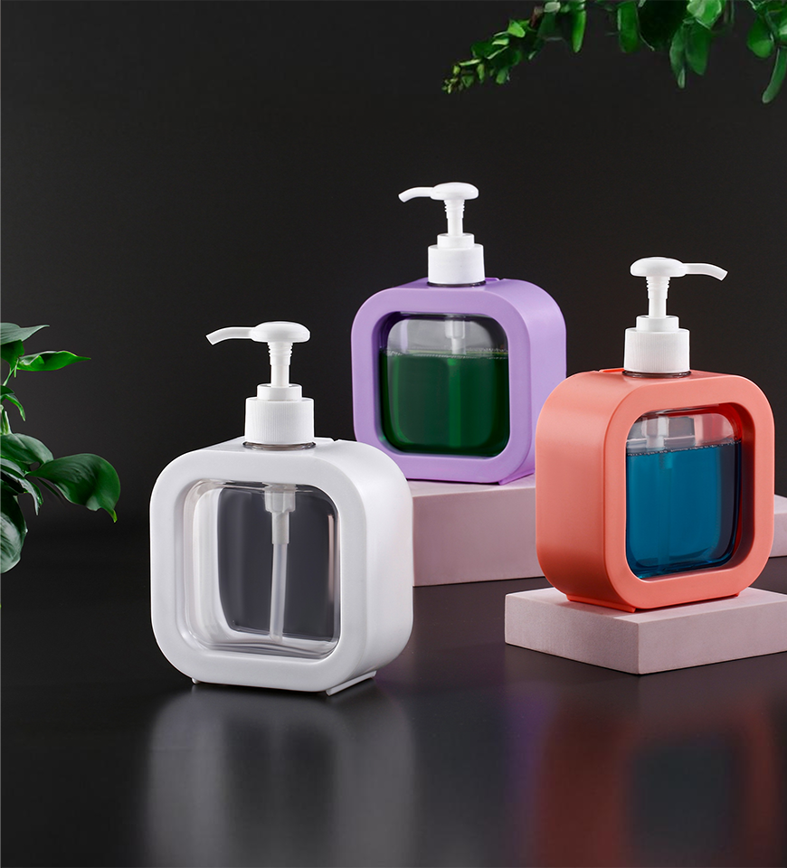 Dimazo Plastic Hand Soap Dispenser with Pump| 500ml Capacity| Liquid Soap Dispenser for Kitchen, Sink, Wash Basin