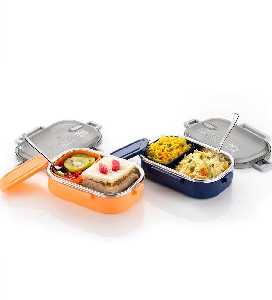 Stainless Steel, Leak Proof Airtight Lunch Box| Tiffin Box Set For Office & School| Thermoware