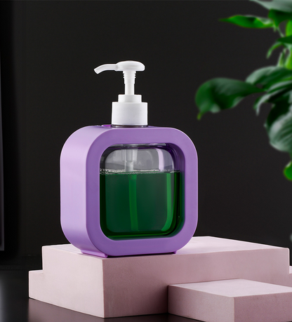 Dimazo Plastic Hand Soap Dispenser with Pump| 500ml Capacity| Liquid Soap Dispenser for Kitchen, Sink, Wash Basin