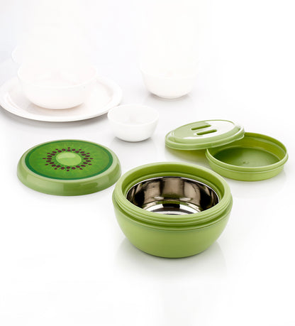 Green steel Lunch Box