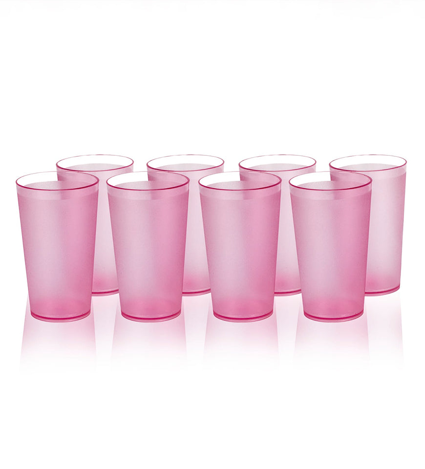 Dimazo Mat Glass |Use For Water & Juice |Multicolor |BPA Free |Set Of 6 Pcs