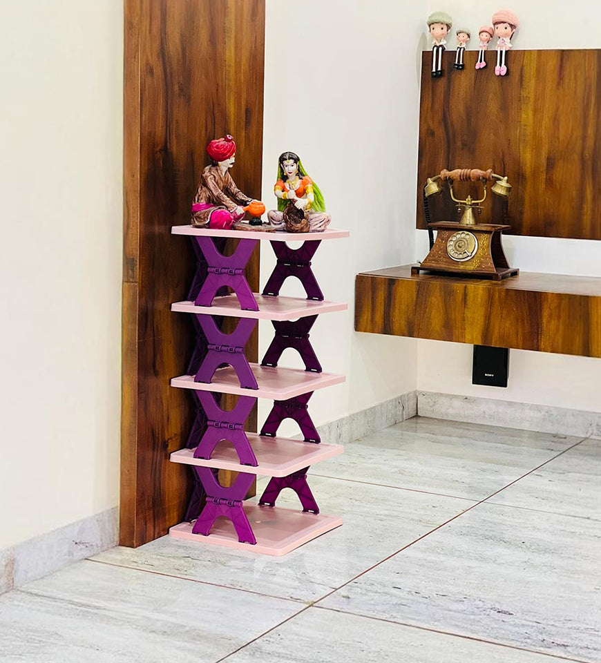 Purple Shoes Rack 