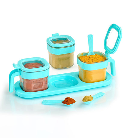 Dimazo Serving Set_3pcs |Spice Rack |Pickle jar Set |Container For Kitchen Storage