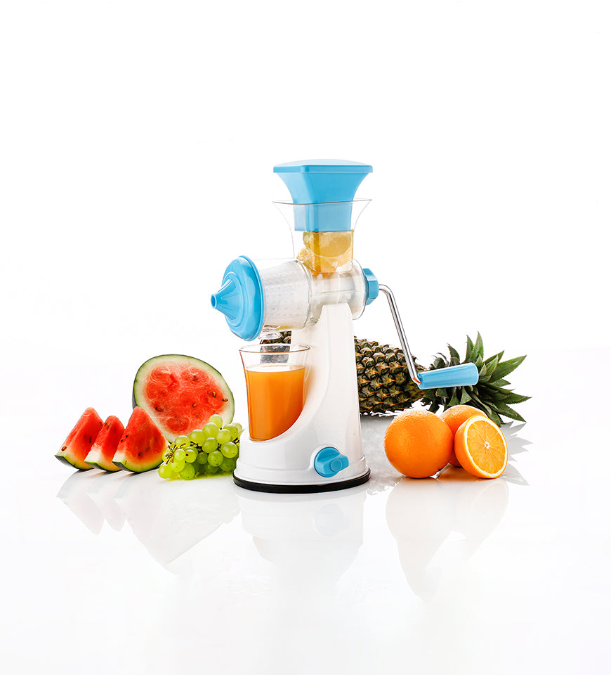 Square Lid Plastic Juicer |Steel Handle |Vegetable & Fruits Juicer |Multicolor