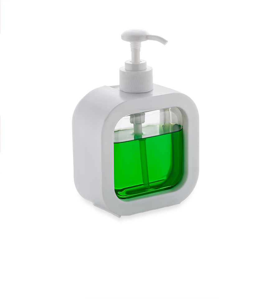 Dimazo Plastic Hand Soap Dispenser with Pump| 500ml Capacity| Liquid Soap Dispenser for Kitchen, Sink, Wash Basin