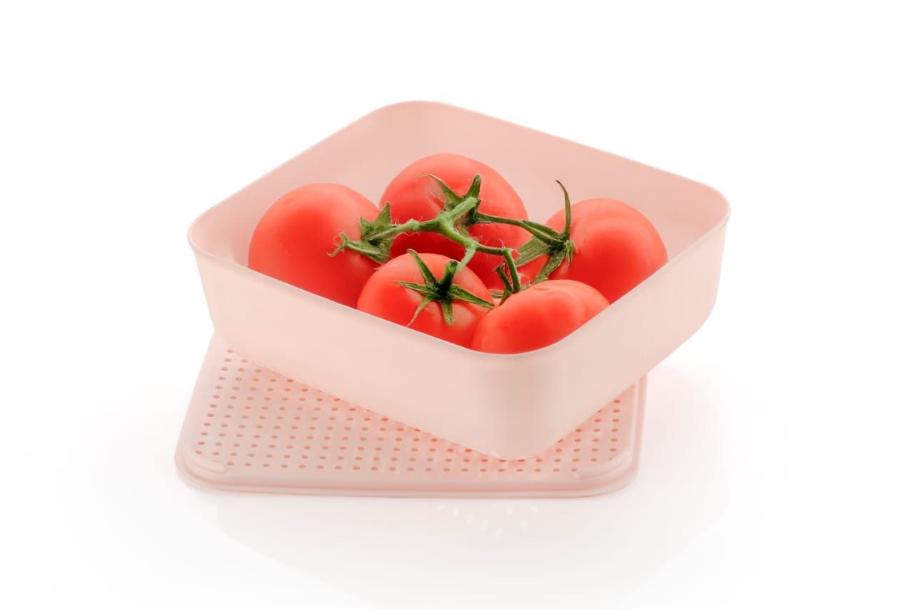 Dimazofly Multi Storage Basket With Lid | BPA Free Plastic Containers for Storage Set for Air Tight Container Set of 4