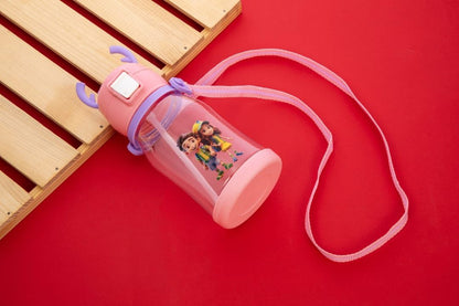 Dimazo Children Bottle Sip With Fun for Kids with Straw & Strap | BPA-Free, Leak-Proof Sipper Bottle for School( 750ml)